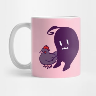 krobus with a void chicken Mug